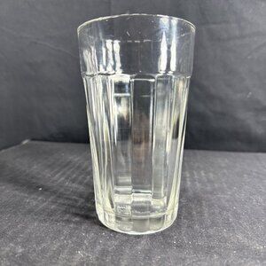 Gibson Vintage Clear Glass Panel Tumbler Collectible Drinking Glass 5 Inch Tall